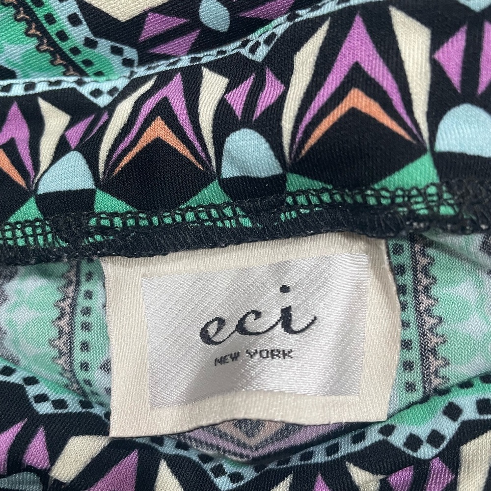 ECI Vibrant Paisley Long Sleeve Dress - Picture 3 of 7